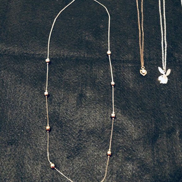 Lot of 6 women's necklaces pendant metal chain various size - Picture 2 of 9